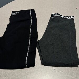 Calvin Klein Kids' Black and Dark Gray Joggers